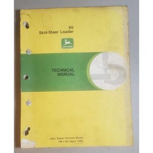 John Deere TM-1185 Technical Manual for 60 Skid-Steer Loader Original